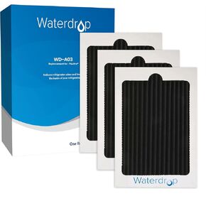 Waterdrop Refrigerator Air Filter, Replacement for Frigidaire® & Electrolux® Pure Air Ultra Reduce Odors for EAFCBF, PAULTRA, SCPUREAIR2PK, 242047801, 242061001, 241754001, 9 Pack