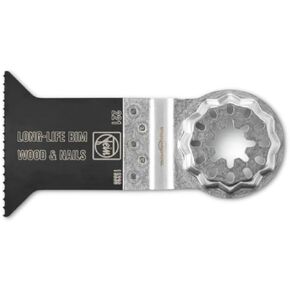 Fein E-Cut Long-Life BiMetal Saw Blade for All Woods, Drywall, and Plastic Materials - StarLock Mount, Wide Shape, 2" Width - 63502221260