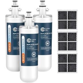 Crystala Filters Replacement for LG LT700P/ADQ36006101 Water Filter, NSF 42 Compatible with Kenmore Clear 9690, 469690, ADQ36006101, ADQ36006102, LFX28968ST & LT120F