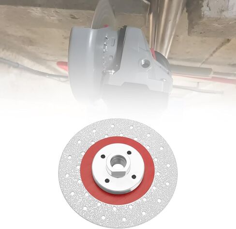 1x Diamond Cutting Disc 125mm x M14 Double Sided Vacuum Brazed Diamond Blade Blade Width 23mm Diamond Grain 45/50 for Angle Grinder for Marble Granite Concrete Porcelain Tiles in Saudi Arabia