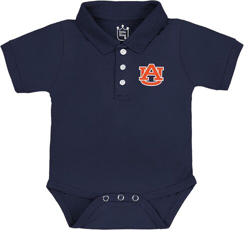 Little King NCAA Short Sleeve Poly-Tech Infant Polo Romper -Infant Sizes 6M 12M 18M 2T in Kuwait