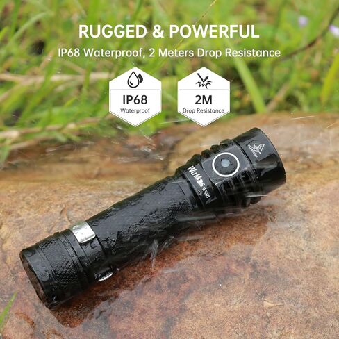 مصباح يدوي Wurkkos WK03 LED، مصباح يدوي صغير قابل لإعادة الشحن، مصباح جيب بمغناطيس، مصباح يدوي صغير مع 6 أوضاع، IP68 مقاوم للماء، LED عالي CRI 519A، مصابيح فلاش EDC للطوارئ والتخييم in Kuwait
