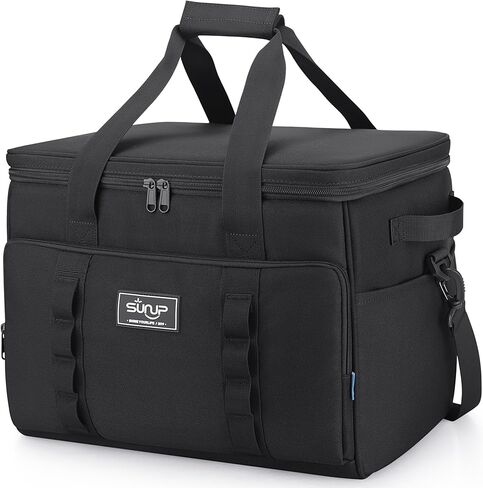 SUNUP 48 Cans Soft Sided Insulated Cooler Bag, Collapsible Large Ice Chest, Portable Leak-Proof Cooler for Travel, Camping, Beach, Grocery, Blue in Saudi Arabia