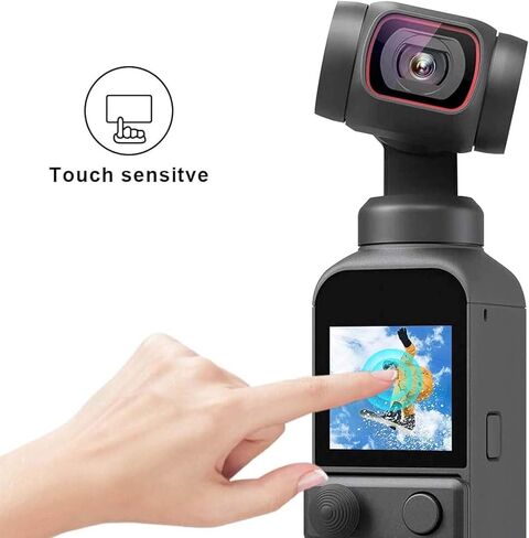 واقي شاشة زجاجي لـ DJI OSMO Pocket 3 + طبقة حماية للعدسة لكاميرا DJI OSMO Pocket 3 0.3 مم زجاج مقسى رفيع للغاية صلابة 9H مضادة للخدش وبصمات الأصابع ومضادة للغبار [2+2] حزمة in Kuwait