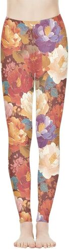 Irisjudy هاواي الأزهار المرأة طماق طويلة، فان جوخ الفن عالية الخصر تجريب ضيق، لطيف فتاة بسط الجوارب الناعمة حجم كبير in Kuwait