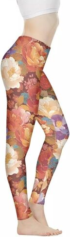 Irisjudy هاواي الأزهار المرأة طماق طويلة، فان جوخ الفن عالية الخصر تجريب ضيق، لطيف فتاة بسط الجوارب الناعمة حجم كبير in Kuwait