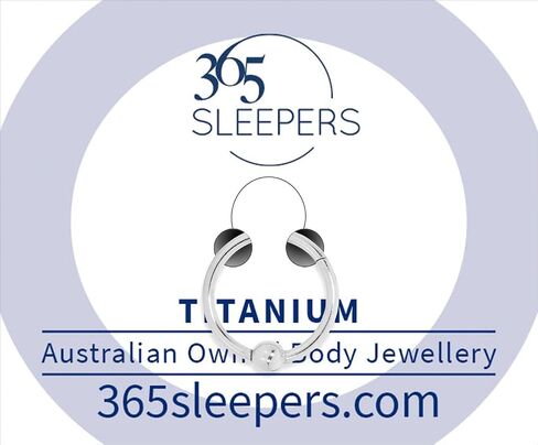 365 Sleepers G23 Titanium 20G 18G 16G 14G BCR Ball Closure Septum Hinged Segment Nose Lip Ring Hoop Earrings Body Jewellery in Saudi Arabia