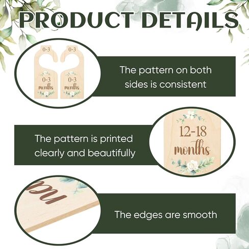 هافاويش 8 قطع فواصل خزانة أطفال و10 قطع شماعات أطفال لتنظيم الملابس، وفواصل مزدوجة الجوانب وشماعات بلاستيكية لملابس الأطفال in Kuwait