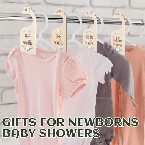 هافاويش 8 قطع فواصل خزانة أطفال و10 قطع شماعات أطفال لتنظيم الملابس، وفواصل مزدوجة الجوانب وشماعات بلاستيكية لملابس الأطفال in Kuwait