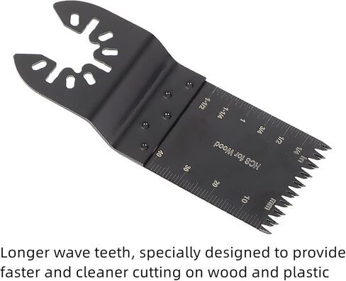 1-3/8 بوصة شفرة منشار متأرجحة أطول موجة الأسنان شفرة متعددة الأدوات للخشب والبلاستيك 50 قطعة in Kuwait