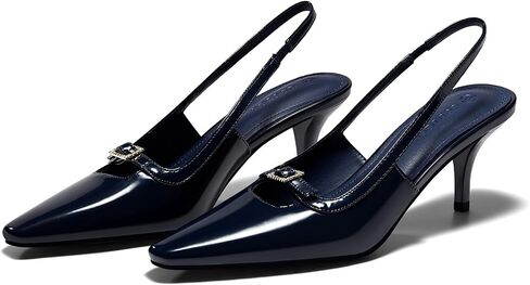 Coutgo Womens Kitten Heels Slingback Dress Shoes Buckle Office Work Pumps Shoes in Saudi Arabia