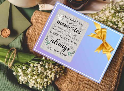 Memorial Picture Frame, In Loving Memory Wood Photo Frame, Sympathy Gifts Bereavement Gifts for Loss of Dad, You Left Me Beautiful Memories Frame, Funeral Remembrance Gifts -d01 in Saudi Arabia