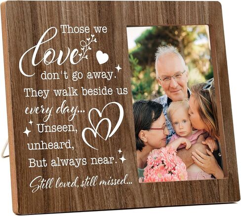 Memorial Picture Frame, In Loving Memory Wood Photo Frame, Sympathy Gifts Bereavement Gifts for Loss of Dad, You Left Me Beautiful Memories Frame, Funeral Remembrance Gifts -d01 in Saudi Arabia