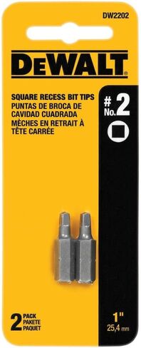 DEWALT DW2202 #2 Square Recess Bit Tip (2-Pack) in Saudi Arabia