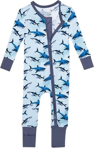 Posh Peanut Convertible Baby Sleepers - Footless Baby Pajamas with 2 Way Zipper for Easy Diaper Changes (2 Years) Safari Animals in Kuwait