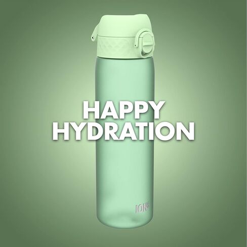 Ion8 Water Bottle, 500 ml/18 oz, Leak Proof, Easy to Open, Secure Lock, Dishwasher Safe, BPA Free, Hygienic Flip Cover, Carry Handle, Fits Cup Holders, Easy Clean, Odor Free, Carbon Neutral in Kuwait