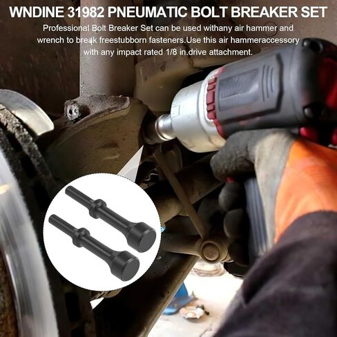 Pneumatic Bolt Breaker Set, Pneumatic bit set 31982 1/8" Bolt Breaker Shake 'n break, Helps remove seized and frozen bolts and nuts,2-Piece Set, Black Oxide Finish in Kuwait