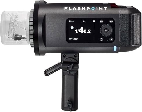 Flashpoint XPLOR 600 SE (إصدار خاص) R2 يدوي HSS الكل في واحد يعمل بالبطارية فلاش خارجي XPLOR 600 SE R2 يدوي HSS طقم Monolight مع Softbox وC-Stand in Kuwait