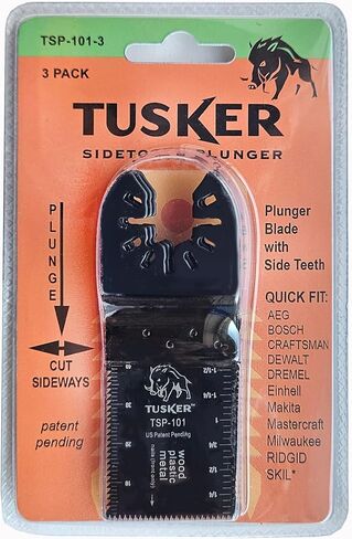 Tusker SideTooth Plunge Saw Blade - Plunge Blade for Oscillating Multi-Tool - Cuts Deeper Faster and Sideways in Saudi Arabia