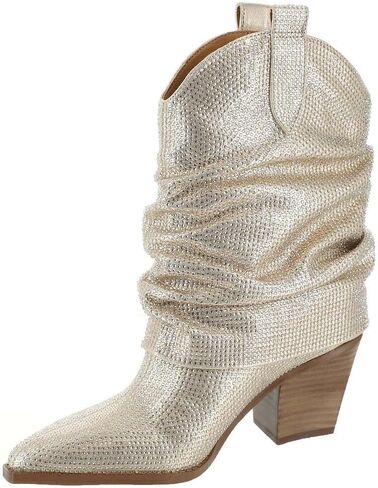 Jessica Simpson Women's Gemorra Embellished Western Boots Mid Calf in Saudi Arabia
