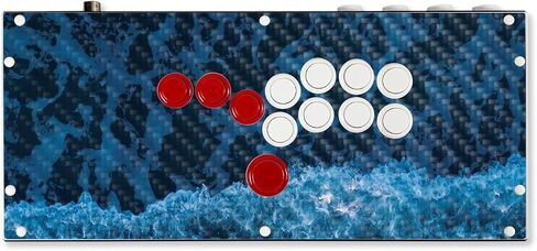 Carbon Fiber Gaming Skin Compatible with Hit Box (PS4/PC) - Scorpio - Premium 3M Vinyl Protective Wrap Decal Cover - Easy to Apply | Crafted in The USA by MightySkins in Saudi Arabia