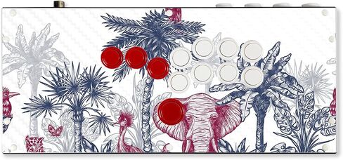 Carbon Fiber Gaming Skin Compatible with Hit Box (PS4/PC) - Scorpio - Premium 3M Vinyl Protective Wrap Decal Cover - Easy to Apply | Crafted in The USA by MightySkins in Saudi Arabia