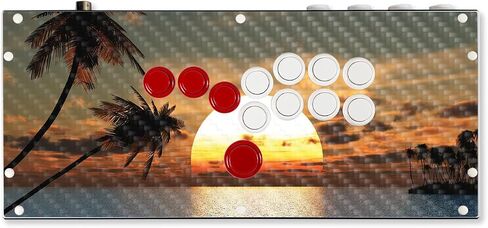 Carbon Fiber Gaming Skin Compatible with Hit Box (PS4/PC) - Scorpio - Premium 3M Vinyl Protective Wrap Decal Cover - Easy to Apply | Crafted in The USA by MightySkins in Saudi Arabia