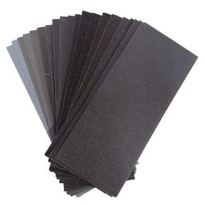 Sandpaper Assortment 80 to 5000 Grit Wet Dry Fine Sand Paper，28pcs