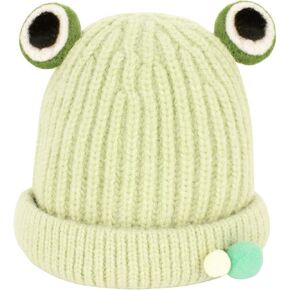Sun Kea Baby Warm Knitted Beanie Cute Reindeer Antlers Winter Hat Soft Flannel Lining Skull Cap