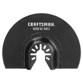 CRAFTSMAN Bi-Metal Oscillating Tool Blade for Wood and Metal, Semicircle, 3 Pack (CMAO113-3)