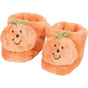 Enesco Izzy and Oliver New Baby Pumpkin Character Super Soft Booties, 0-12 Infant
