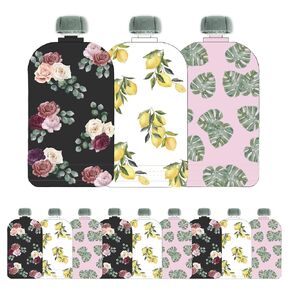 Hippypotamus Reusable Baby Food Pouches for Toddlers - BPA Free Food Grade - Dishwasher & Freezer Safe - Baby Food Containers - Refillable Squeeze Pouch for Applesauce & Yogurt - 12 Pack (Llamas)