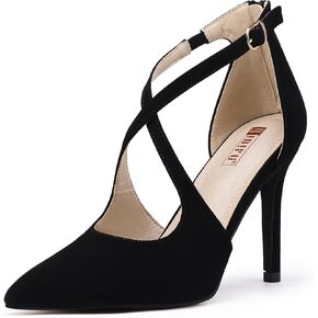 IDIFU IN4 Women's Pumps Closed Toe Heels Stiletto High Heels Strappy Heels Wedding Bridal Office Homecoming Work Prom Dress Shoes for Women Bride Comfortable Dressy Formal Pointed Toe Zip Pumps Heels in Kuwait