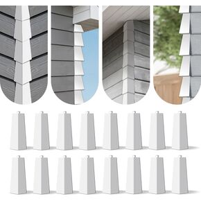 16- New Aluminum Outside Siding Corner 8 Inches 16 Nails Included