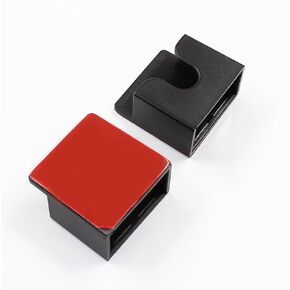 2PCS Black Radio Microphone Hanger with Adhesive Back,CB Microphone Holder,Metal Car Mic Hanger for Cars Homes Offices and so on