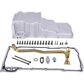 302-1 LS طقم مقلاة الزيت الألومنيوم 81074 متوافق مع 1955-1987 GM Muscle Classic Car Truck Gen III IV V8 LS1 LS2 LS3 LS6 LSX 4.8L 5.3L 6.0L 6.2L