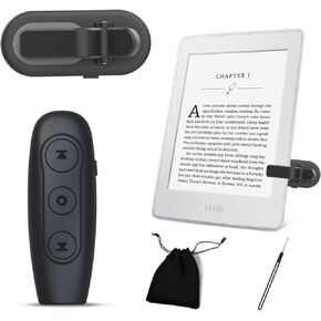 Universal Remote Control Page Turner for Kindle, iPad, Oasis Kobo, & More Compatible with E-Readers & Tablets Ideal for Reading Novels, Comics, & Taking Photos Includes Wrist Strap & Storage Bag