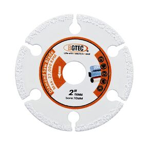 BGTEC Diamond Metal Cutting Disc,2"/50mm Vacuum Brazed Cut-Off Wheel Diamond Blade for Cutting Carbide Metal, Alloys, Iron,Stainless Steel