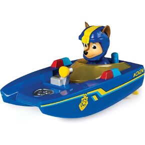 Paw Patrol Bath Toy for Boys & Girls - Chase Toy Rescue Boat - Wind-Up Pool & Water Toy for Bath Time - No Batteries Required - Stocking Stuffer, Christmas, Holiday, Birthday Gifts for Kids Age 4+