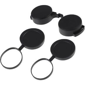 10x42 Optics Binocular Caps,Eyepiece Cover Binoculars,Objective Lens Cap Binoculars,Objective Lens Caps Rubber Waterproof Binoculars Protective Covers