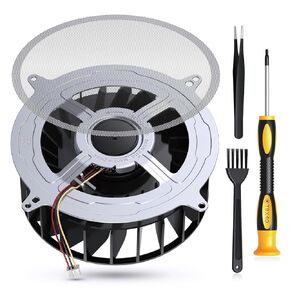 GRAUGEAR PS5 Slim Internal Cooling Fan Replacement Parts, PlayStation 5 Slim Fan Upgrade Replacement Dust Cleaning Kit, Compatible with PS5 Slim 19 Blades Fan Cooler (PS5 Slim)