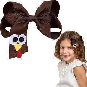 Fall Hair Bows Clips Fall Thanksgiving Hair Accessories for Women Girls, Fall Maple Leaf Designs Suitable For Party Holiday Hair Styling