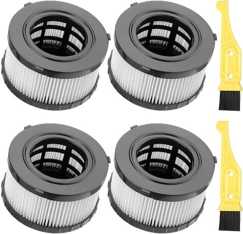 ANBOO 4 Pack DC5151H HEPA Vacuum Filters Replacement for DeWalt DC515 DCV517 Wet/Dry Vacuum Cleaners, with 2 Cleaning Brushes in Saudi Arabia