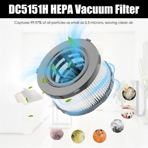 ANBOO 4 Pack DC5151H HEPA Vacuum Filters Replacement for DeWalt DC515 DCV517 Wet/Dry Vacuum Cleaners, with 2 Cleaning Brushes in Saudi Arabia