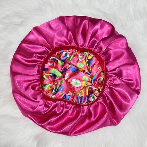 BONNET QUEEN Baby Bonnet 2Pcs Kids Bonnet Wide Elastic Silk Bonnet Double Layer Reversible Baby Satin Bonnet Toddler Bonnet in Saudi Arabia