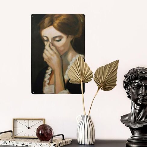 Womens Funny Metal Tin Sign, Vintage Room Kitchen Signs Wall Decor, Outdoor Signs Bar Aesthetic Decoration Restaurant Cafe Art Poster 12 x 8 Inch in Saudi Arabia