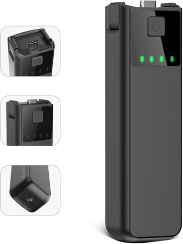 مقبض بطارية Osmo Pocket 3، متوافق مع DJI Osmo Pocket 3، ملحق مدمج 5000 مللي أمبير/22.5 وات/ساعة، 1/4 بوصة ملولب in Saudi Arabia