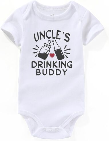 Funny best uncle Baby Clothes uncle's Drinking Buddy baby outfits Baby Bodysuits Gifts in Saudi Arabia
