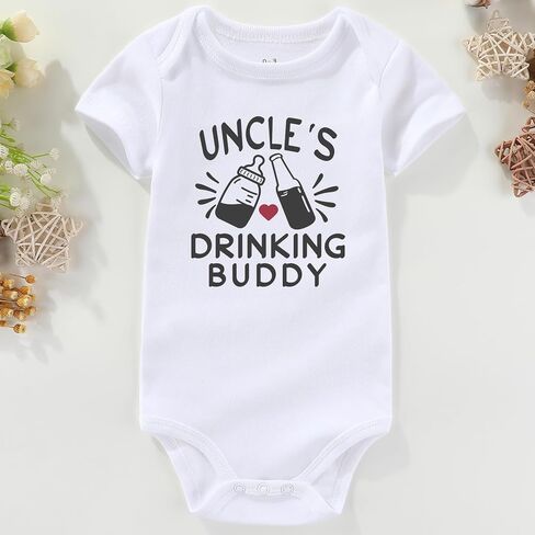 Funny best uncle Baby Clothes uncle's Drinking Buddy baby outfits Baby Bodysuits Gifts in Saudi Arabia