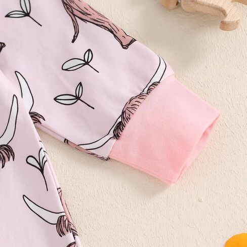 Country Baby Clothes Boy Girl Farm Animal Print Long Sleeve Romper Zipper One Piece Jumpsuit Cute Fall Outfit in Saudi Arabia